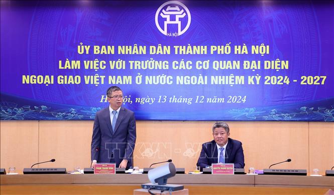 Thứ trưởng Bộ Ngoại giao Phạm Thanh Bình phát biểu. Ảnh: Văn Điệp - TTXVN