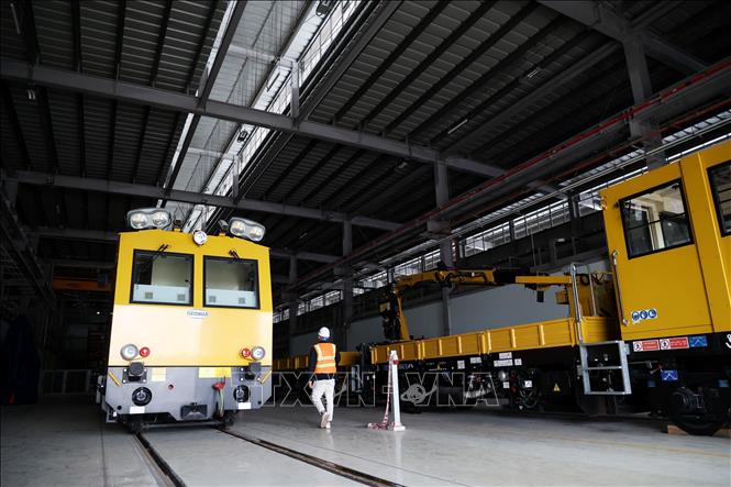 The area for maintenance and repair of the Metro Line No. 1. VNA Photo: Hồng Đạt