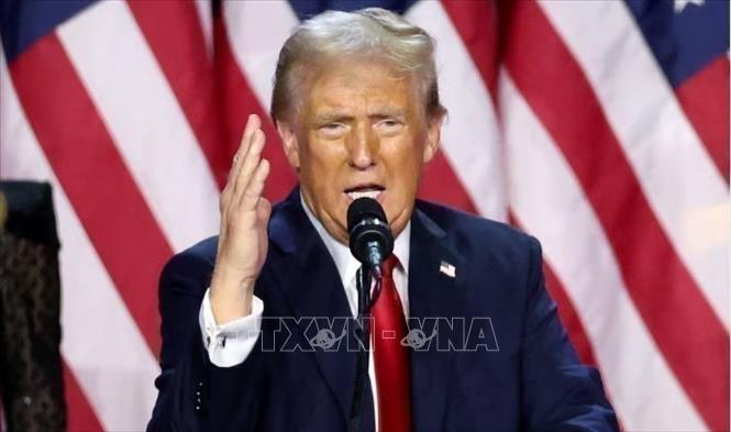  Tổng thống đắc cử Mỹ Donald Trump. Ảnh: REUTERS/TTXVN