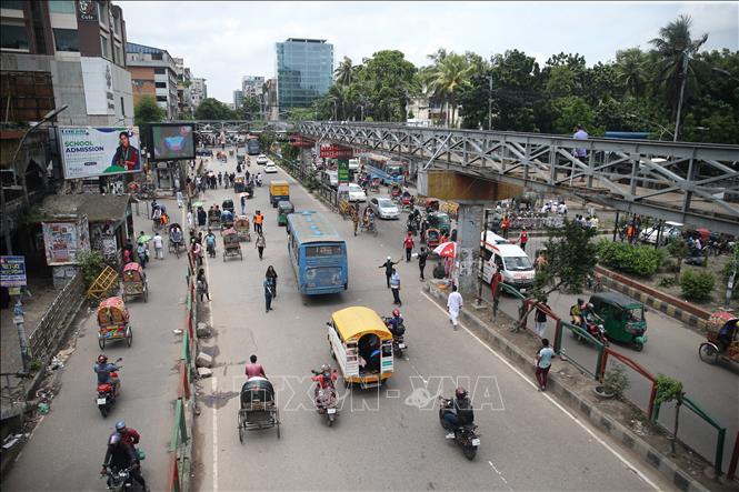 Quang cảnh đường phố tại Dhaka, Bangladesh. Ảnh: THX/TTXVN
