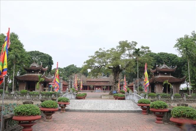 Khuôn viên Di tích Văn miếu Mao Điền. Ảnh: Mạnh Minh - TTXVN