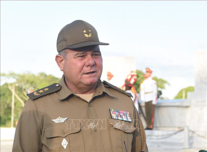 Trung tướng Víctor Leonardo Rojo Ramos, Chủ nhiệm Tổng cục Chính trị Bộ Các lực lượng vũ trang cách mạng Cuba. Ảnh tư liệu: Việt Hùng-PV TTXVN tại Cuba