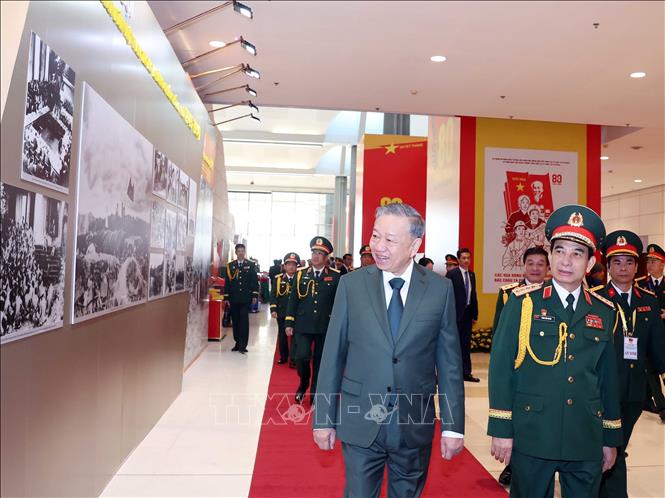Party General Secretary and Secretary of the Central Military Commission To Lam attends the event. VNA Photo