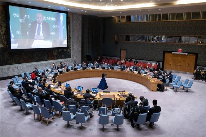 Toàn cảnh một phiên họp của Hội đồng Bảo an LHQ về tình hình Somalia  New York, Mỹ. Ảnh: THX/TTXVN
