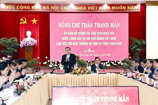 A view of the working session. VNA Photo: Doãn Tấn