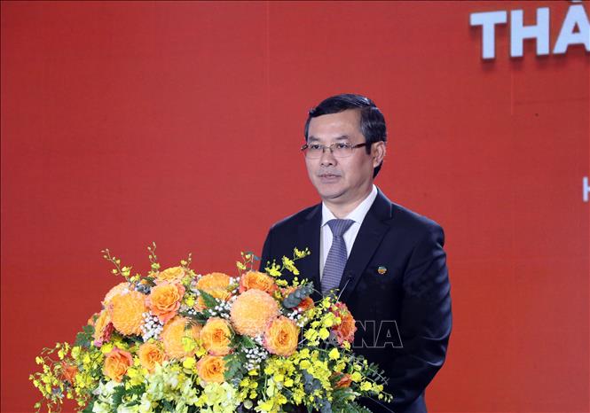 Thứ trưởng Bộ Giáo dục và Đào tạo Nguyễn Văn Phúc phát biểu tại buổi lễ. Ảnh: Phạm Minh Tuấn-TTXVN