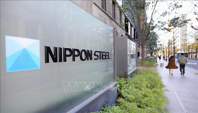 (Tư liệu) Trụ sở công ty thép Nippon Steel ở Tokyo, Nhật Bản. Ảnh: Kyodo/TTXVN