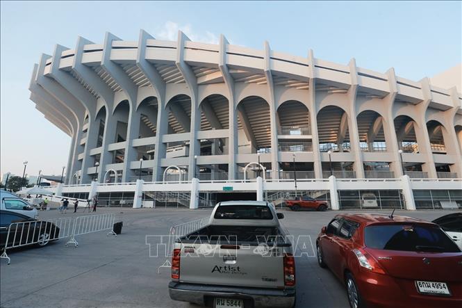Sân vận động quốc gia Rajamangala nơi diễn ra trận chung kết lượt về ASEAN Cup 2024 giữa đội chủ nhà Thái Lan và đội tuyển Việt Nam. Ảnh: Minh Quyết - PV TTXVN từ Thái Lan
