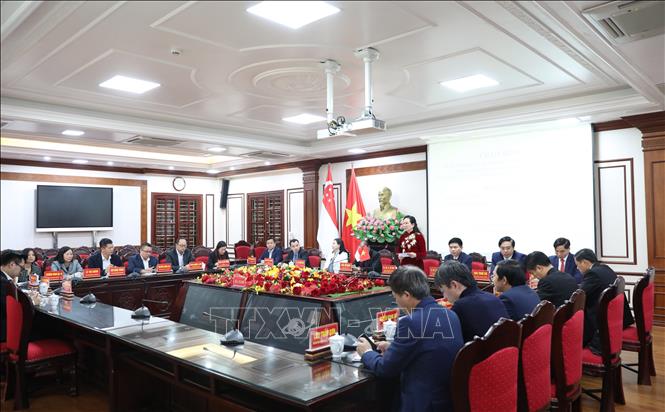 Quang cảnh buổi làm việc. Ảnh: Thanh Tuấn - TTXVN