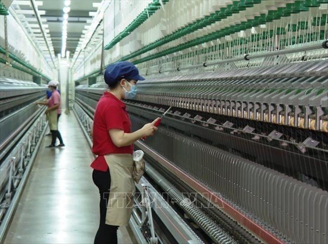 Production at the 100% foreign-invested Mei Sheng Textiles Vietnam Co. Ltd in the southern province of Ba Ria-Vung Tau. VNA Photo