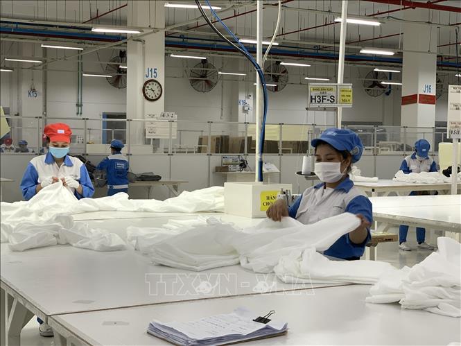 Production at the Japanese-invested Nitori Co. Ltd in the southern province of Ba Ria-Vung Tau. VNA Photo