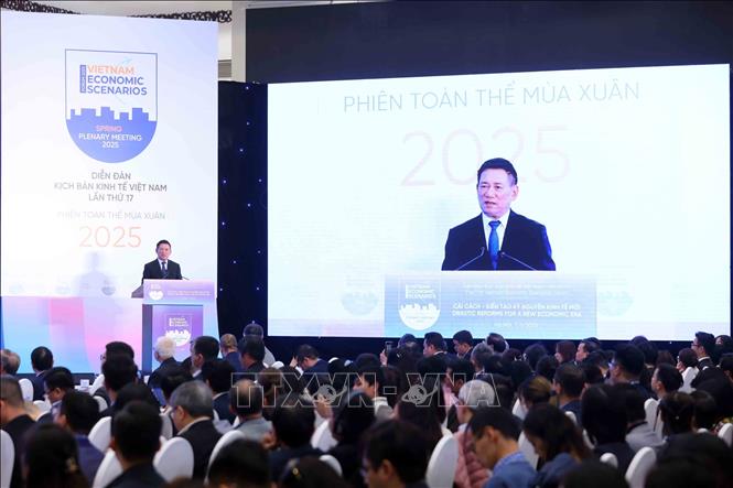 Phó Thủ tướng Hồ Đức Phớc phát biểu tại hội nghị. Ảnh: An Đăng - TTXVN