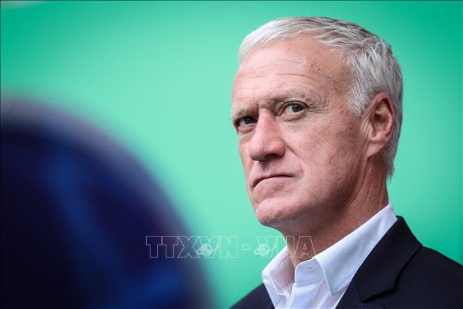 Huấn luyện viên đội tuyển quốc gia Pháp Didier Deschamps. Ảnh: THX/TTXVN