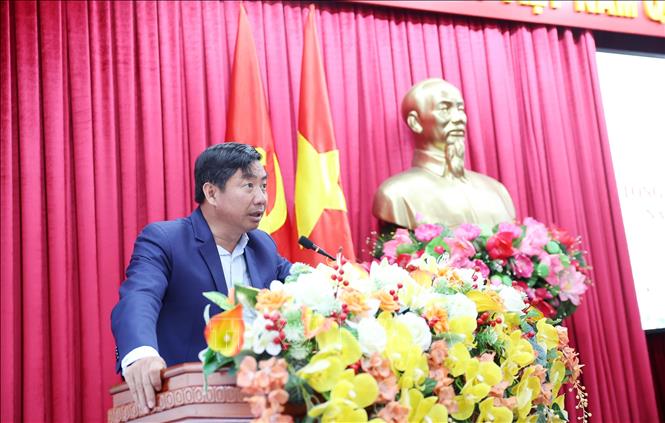 Trưởng Ban Tổ chức Tỉnh ủy Đắk Lắk Nguyễn Thượng Hải cho biết đã nhận được 7 đơn xin nghỉ hưu trước tuổi từ các cán bộ thuộc diện Ban Thường vụ Tỉnh ủy quản lý. Ảnh: Hoài Thu – TTXVN