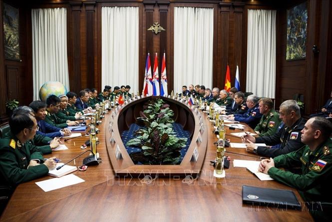 Đối thoại Chiến lược quốc phòng Việt Nam – LB Nga lần thứ 6 năm 2023. Ảnh: Duy Trinh - TTXVN