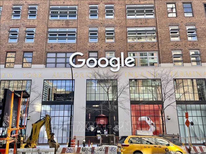 (Tư liệu) Văn phòng Google tại New York, Mỹ. Ảnh: Kyodo/TTXVN