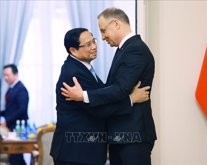 Thủ tướng Phạm Minh Chính hội kiến Tổng thống Ba Lan - Ảnh thời sự ...