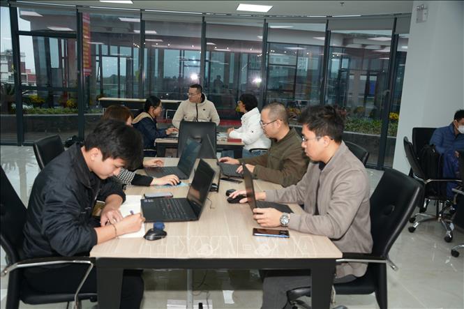 A workspace at the Software Park No 2. VNA Photo: Văn Dũng