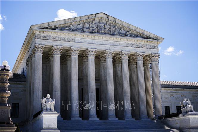 Trụ sở Toà án tối cao Mỹ ở Washington D.C. Ảnh: THX/TTXVN