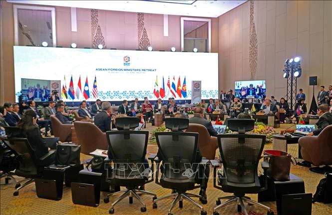 A view of the ASEAN Foreign Ministers' Retreat. VNA Photo: Hằng Linh