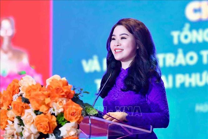 Bí thư Thành đoàn Hà Nội Chu Hồng Minh phát biểu. Ảnh: Minh Đức – TTXVN
