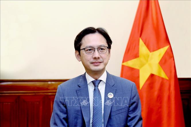 Thứ trưởng Ngoại giao, Trưởng SOM ASEAN Việt Nam Đỗ Hùng Việt. Ảnh: TTXVN phát