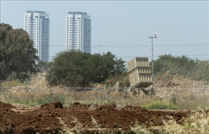 Hệ thống phòng thủ tên lửa Vòm Sắt của Israel. Ảnh: THX/TTXVN