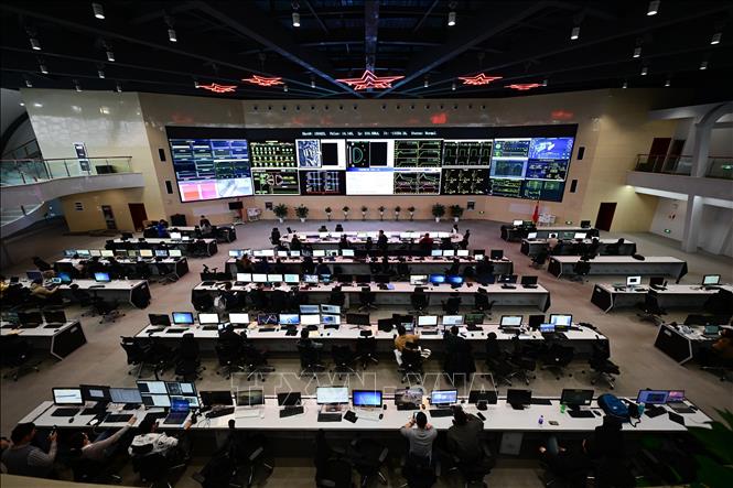 Trung tâm điều khiển lò Tokamak siêu dẫn tiên tiến thử nghiệm (EAST) tại Hợp Phì, tỉnh An Huy, Trung Quốc, ngày 15/1/2025. Ảnh: THX/TTXVN