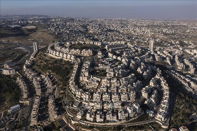 Toàn cảnh khu định cư Har Homa ở Jebel Abu Ghneim, Đông Jerusalem. Ảnh: Getty Images/TTXVN