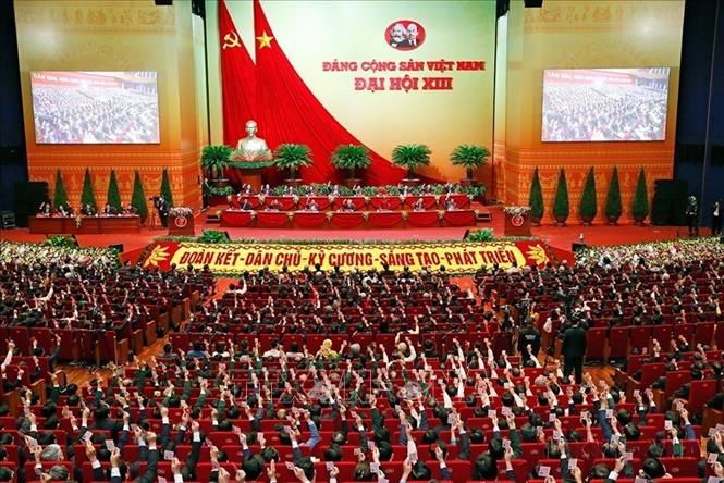 Đến Đại hội đại biểu toàn quốc lần thứ XIII Đảng (2021), Đảng Cộng sản Việt Nam có khoảng hơn 5 triệu đảng viên và hơn 53.800 tổ chức cơ sở đảng. Ảnh: TTXVN