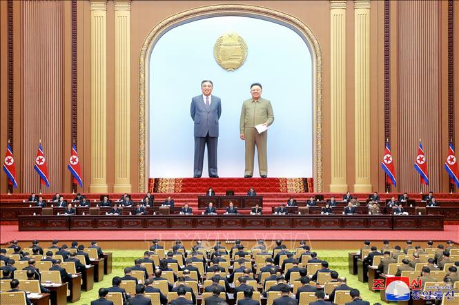 Toàn cảnh kỳ họp thứ 12 Hội đồng Nhân dân Tối cao Triều Tiên khóa 14 tại Bình Nhưỡng, ngày 24/1/2025. Ảnh: YONHAP/TTXVN