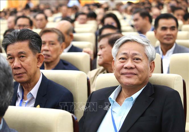 Các đại biểu tham dự Hội nghị Ban chấp hành Trung ương CPP (Khóa V) mở rộng lần thứ 45. Ảnh: Huỳnh Thảo - PV TTXVN tại Campuchia 