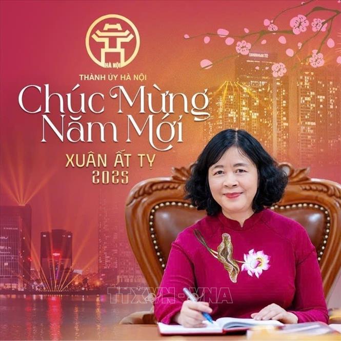 Đồng chí Bùi Thị Minh Hoài, Uỷ viên Bộ Chính trị, Bí thư Thành uỷ, Trưởng đoàn đại biểu Quốc hội thành phố Hà Nội. Ảnh: TTXVN phát