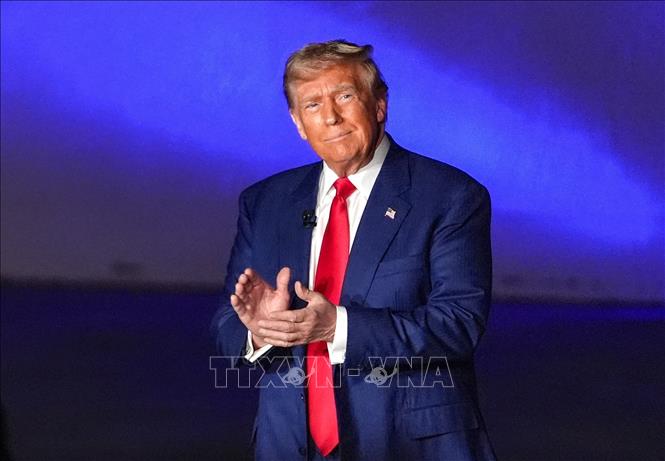 (Tư liệu) Ứng viên tranh cử Tổng thống Mỹ Donald Trump tại một sự kiện ở Harrisburg, Pennsylvania, ngày 4/9/2024. Ảnh: AA/TTXVN 