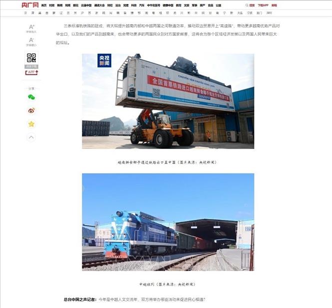 Quả dừa tươi của Việt Nam được xuất khẩu sang Trung Quốc bằng đường sắt và tuyến đường sắt liên vận Việt-Trung. Ảnh: Công Tuyên - PV TTXVN tại Bắc Kinh
