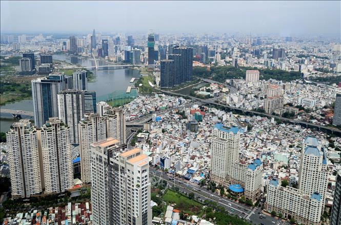 Khu vực đất thương mại, dịch vụ quận Bình Thạnh, giáp ranh với quận 1. Ảnh: Hồng Đạt - TTXVN
