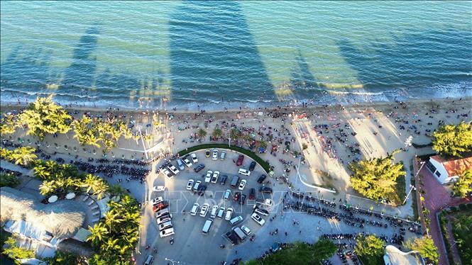 Một góc khu du lịch biển Bình Sơn - Ninh Chữ (thành phố Phan Rang - Tháp Chàm, Ninh Thuận). Ảnh: Nguyễn Thành – TTXVN