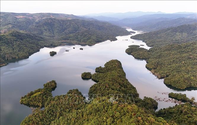 Da Teh lake is the province’s largest irrigation lake and is also a nature conservation area with very diverse plants and animals. VNA Photo: Hồng Đạt 
