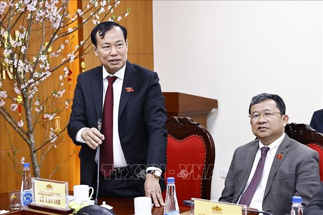 Chủ nhiệm Uỷ ban Quốc phòng - An ninh của Quốc hội Lê Tấn Tới phát biểu. Ảnh: Doãn Tấn - TTXVN