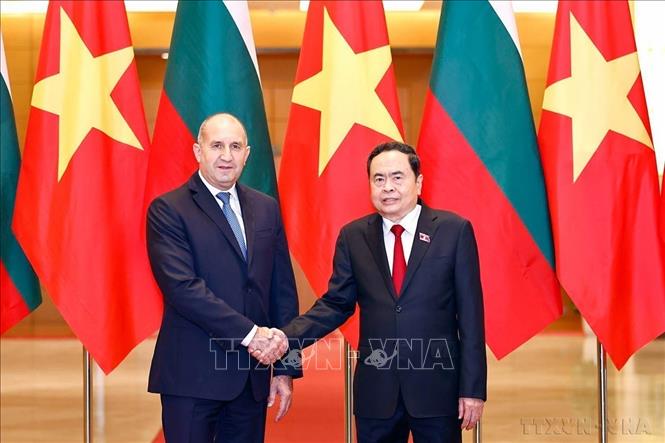 Chủ tịch Quốc hội Trần Thanh Mẫn hội kiến Tổng thống Bulgaria Rumen Radev thăm chính thức Việt Nam (Hà Nội, 25/11/2024). Ảnh: Doãn Tấn - TTXVN