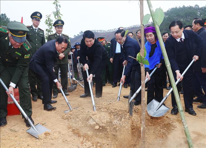 Image hình ảnh hình ảnh hình ảnh hình ảnh hình ảnh hình ảnh hình ảnh Lương Cường - Chủ tịch nước dự Lễ phát động Tết trồng cây 