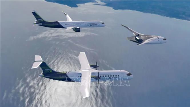 Airbus có kế hoạch phát triển máy bay thương mại chạy bằng nhiên liệu hydro và dự kiến sẽ được khai thác vào năm 2035. Ảnh: CNN/TTXVN