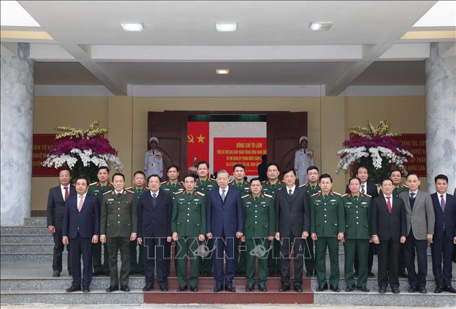 Tổng Bí thư Tô Lâm với các đại biểu. Ảnh: Thống Nhất – TTXVN