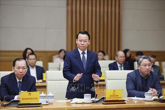 Bộ trưởng Bộ Tài nguyên và Môi trường Đỗ Đức Duy phát biểu. Ảnh: Dương Giang-TTXVN