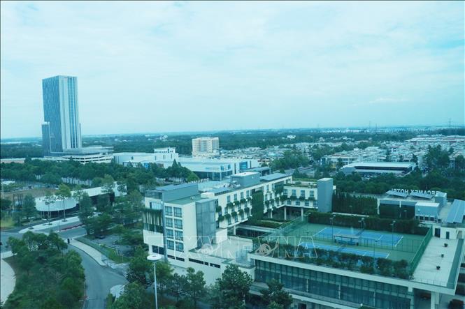 Một góc thành phố mới Bình Dương, nơi ươm mầm khởi nghiệp, đổi mới sáng tạo. Ảnh: Dương Chí Tưởng -TTXVN 