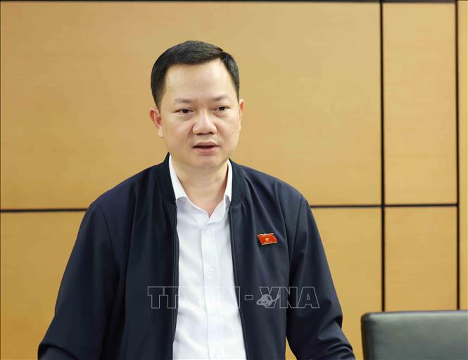 Đại biểu Quốc hội tỉnh Đồng Nai Trịnh Xuân An phát biểu ý. Ảnh: Phương Hoa – TTXVN