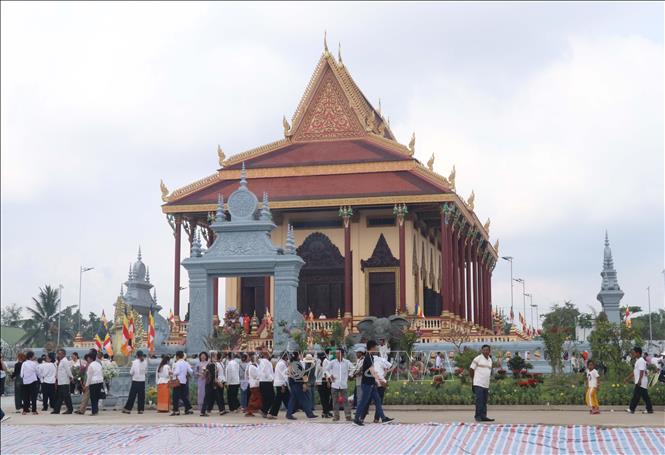 Quang cảnh Chánh điện ngày khánh thành. Ảnh: Ngọc Thiện- TTXVN