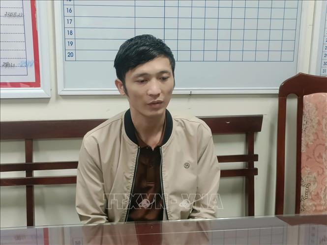 Đối tượng Nguyễn Văn Hoàng. Ảnh: TTXVN phát