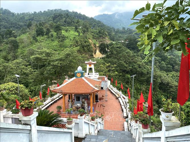 Đền thờ các Anh hùng liệt sĩ mặt trận Vị Xuyên tại Điểm cao 468, xã Thanh Thủy (Vị Xuyên, Hà Giang). Ảnh tư liệu
