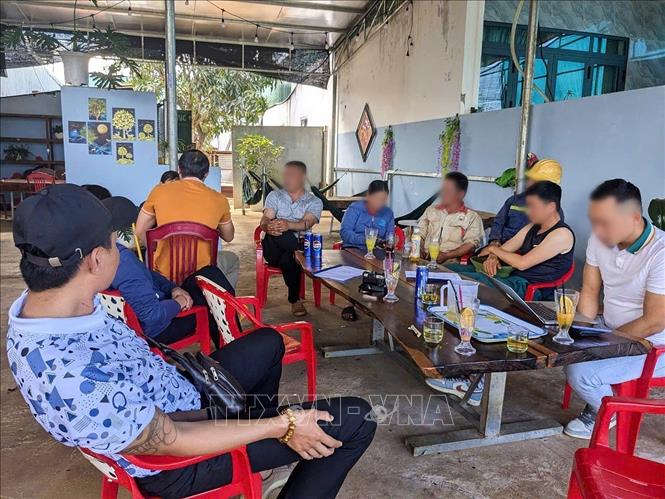 Nhiều công nhân của Công ty Cà phê Ia Sao 1 (thuộc Tổng Công ty Cà phê Việt Nam) phản ánh bị yêu cầu nộp bảo hiểm xã hội bằng sản phẩm cà phê. Ảnh: Hoài Nam - TTXVN